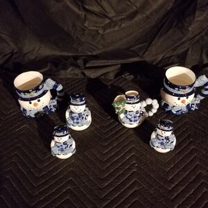 Snowman Mug and Figurine Set